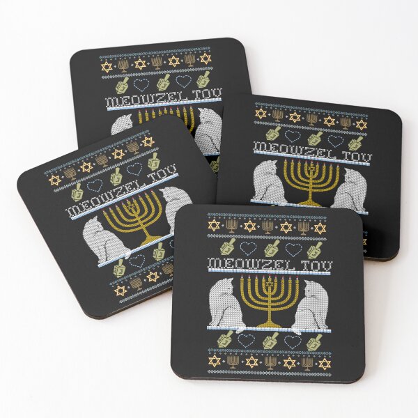 Item preview, MEOWZEL TOV Cat Mazel Ugly Hanukkah Sweater Meme Cats  designed and sold by AmapolaSerrato.