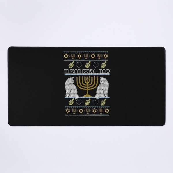 Item preview, MEOWZEL TOV Cat Mazel Ugly Hanukkah Sweater Meme Cats designed and sold by AmapolaSerrato.