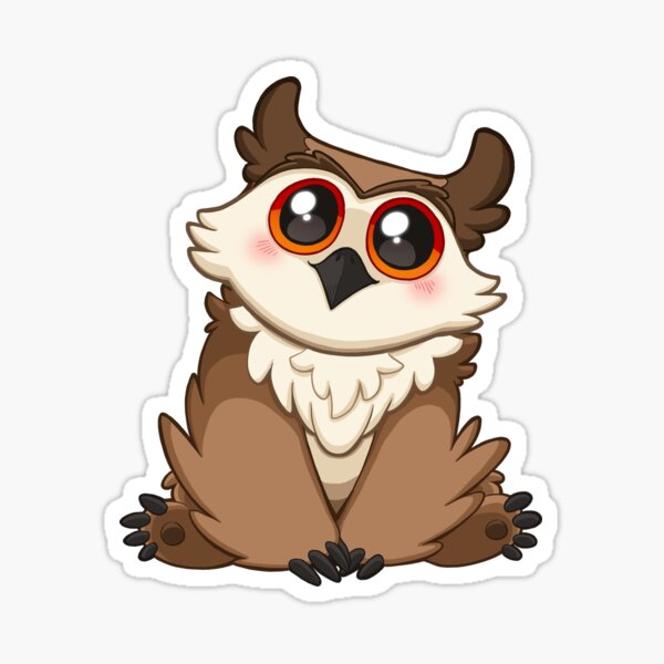 Adorable Owlbear - Cute D&D Adventures Sticker