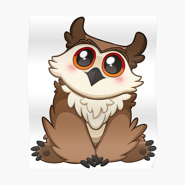 Adorable Owlbear - Cute D&D Adventures Poster