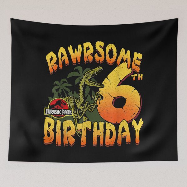 Item preview, Rawrsome 6th Birthday designed and sold by TarynAbbott.