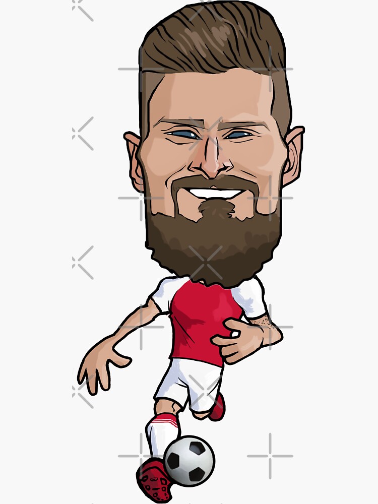 "Olivier Giroud" Sticker by palomedridista | Redbubble