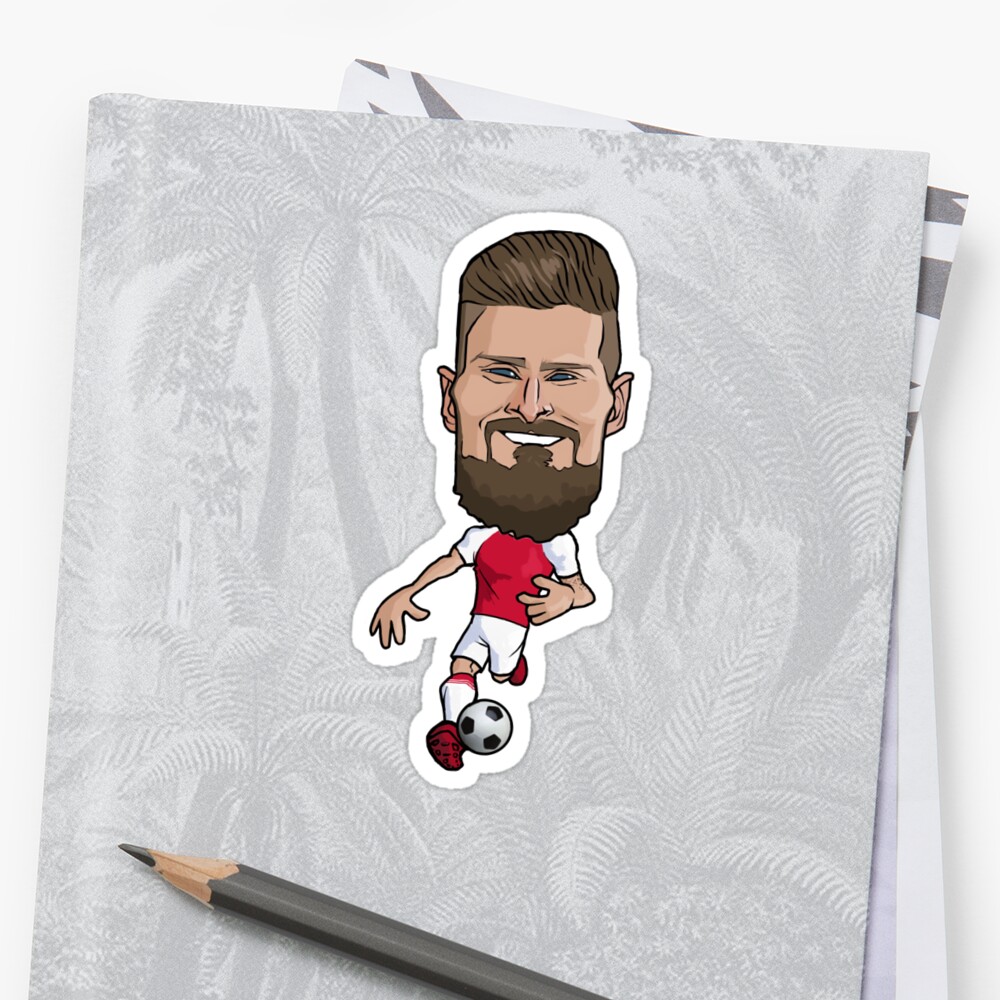 "Olivier Giroud" Sticker by palomedridista | Redbubble