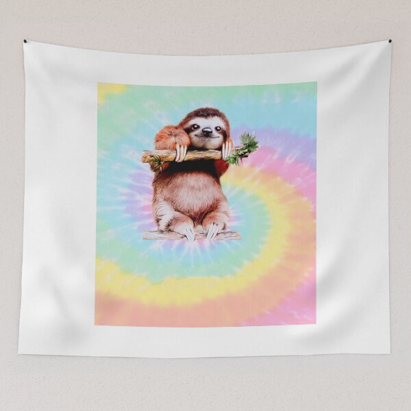Item preview, Sloth backgroud Watercolor art designed and sold by AnetteEckert.