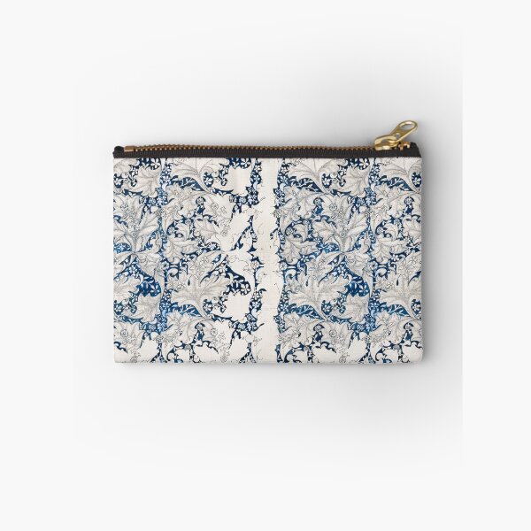 Item preview, Vintage Blue Carved Wallflower Pattern 1800s designed and sold by RISE LiftingOthers.