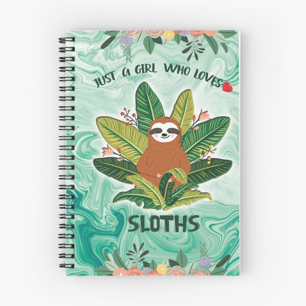 Item preview, Just A Girl Who Loves Sloths designed and sold by AnetteEckert.