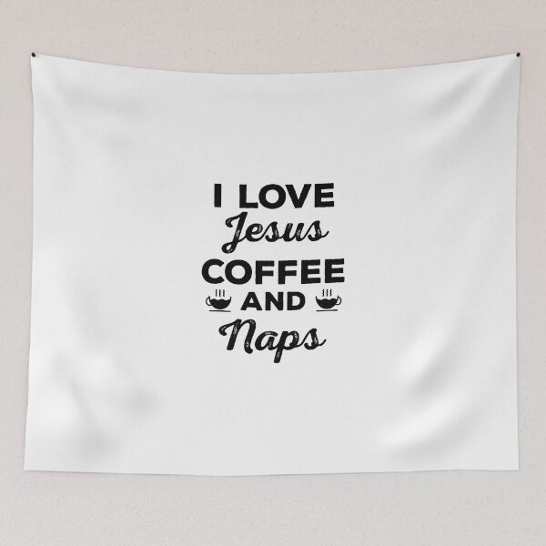 Item preview, I Love Jesus Coffee and Naps T-shirt, Funny Christian Tee designed and sold by IrmaCharlene.