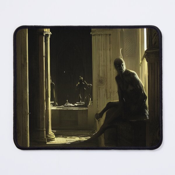 Item preview, The zombie in the cavern abstract gothic art designed and sold by Ariel Guevara.