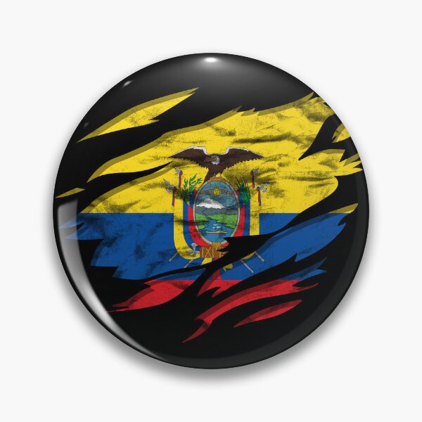 Item preview, Ripped Rip Open Ecuador Flag Palm designed and sold by rafaeltto.