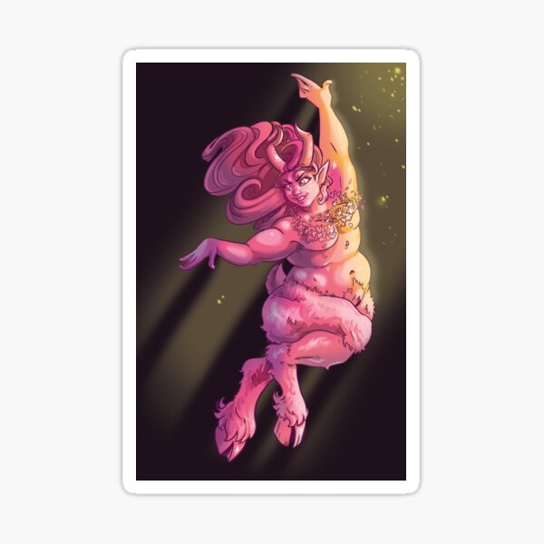 satyr girl Sticker
