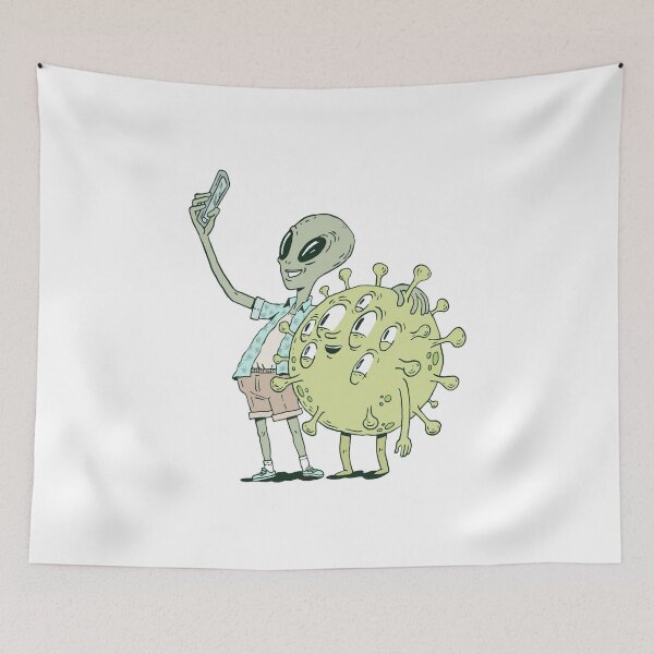 Item preview, Alien and Virus designed and sold by bennetthuskers.