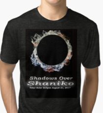 Shadows over Shaniko Solar Eclipse 2017 Tri-blend T-Shirt