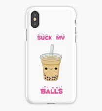 Bubble tea! -suck my balls iPhone Case