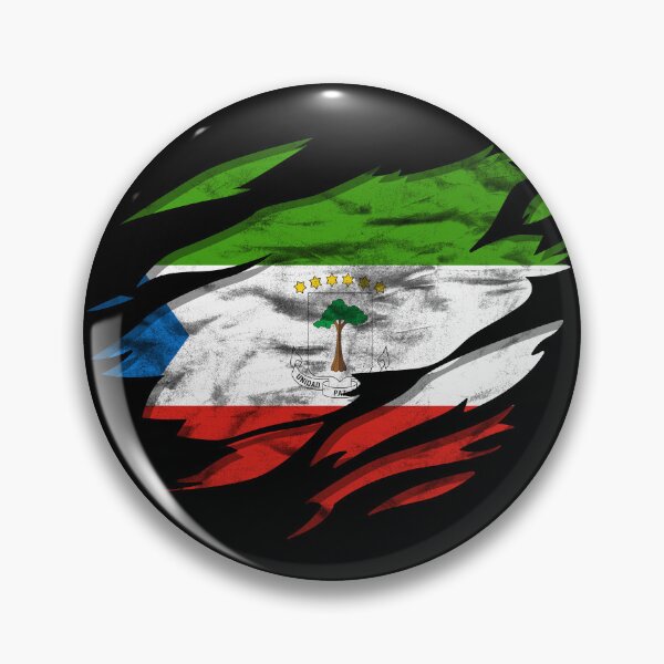 Item preview, Ripped Rip Open Equatorial Guinea Flag Palm designed and sold by rafaeltto.