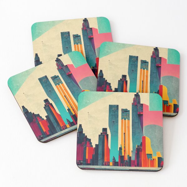 Item preview, Colorful New York iNspired Illustration designed and sold by BasajaunStudio.