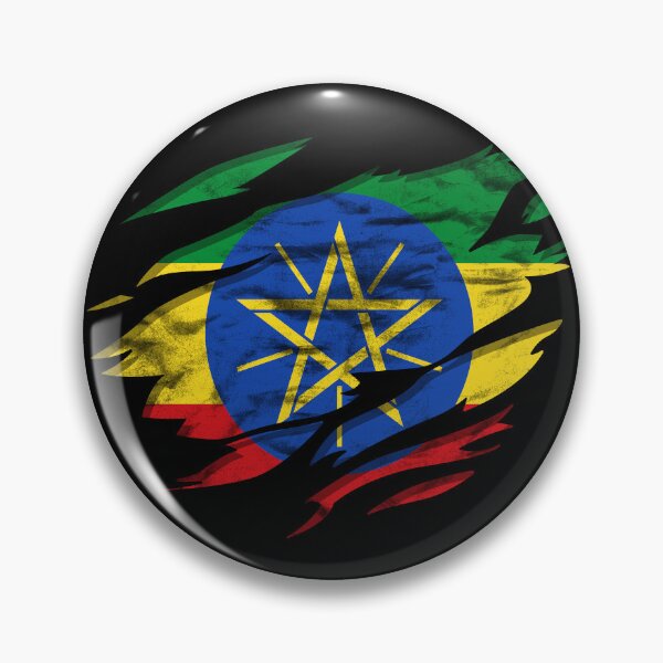 Item preview, Ripped Rip Open Ethiopia Flag Palm designed and sold by rafaeltto.