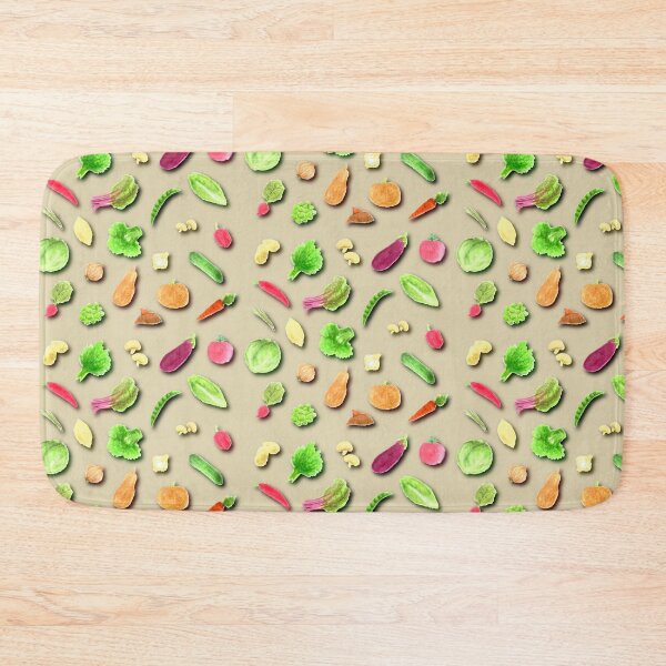 Item preview, Watercoloured veggies patterns designed and sold by HeatherPhn.
