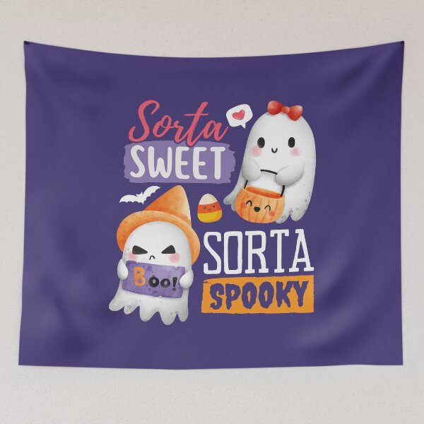 Item preview, Sorta Sweet Sorta Spooky Kawaii Ghosts Cute Kids Halloween designed and sold by petestyles.
