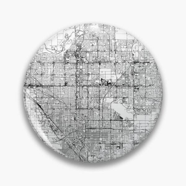 Artikelvorschau, Fresno White Map entworfen und verkauft von multiplicitymap.