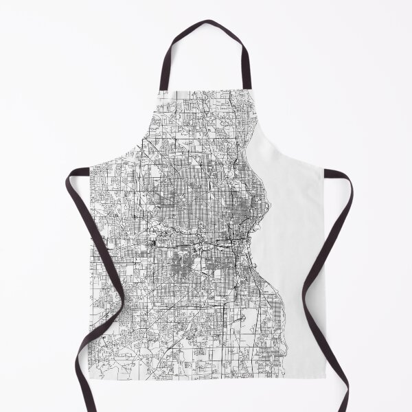 Item preview, Mapa de Milwaukee White designed and sold by multiplicitymap.