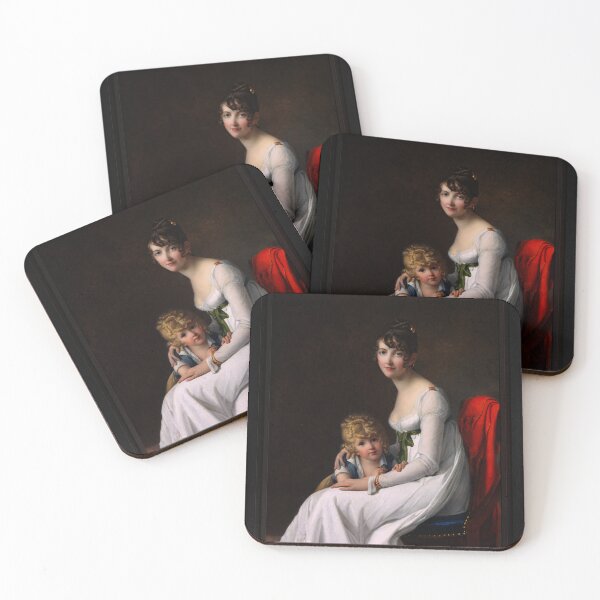 Item preview, Madame Philippe Panon Desbassayns de Richemont and Her Son, Eugène by Marie-Guillemine Benoist Remastered Xzendor7 Classical Art Old Masters Reproductions designed and sold by Xzendor7 Digital Art Creations.