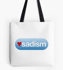 I heart sadism Tote Bag