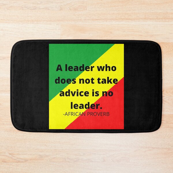 Item preview, AfricanProverbs: A leader who does not take advice is no leader designed and sold by AfricanProverbs.