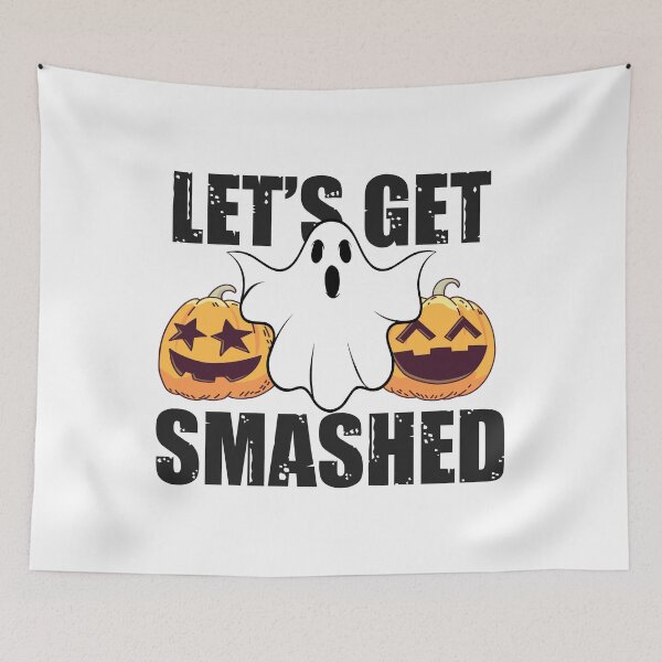Item preview, Let's Get Smashed Funny Pumpkin Boo Halloween designed and sold by Bemumd-art.