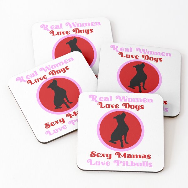 Item preview, Real Women Love Dogs Sexy Mamas Love Pitbulls  designed and sold by GarnersDesigns.
