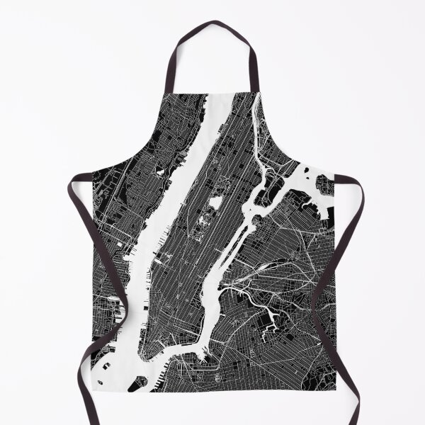 Item preview, New York City Black And White Map designed and sold by multiplicitymap.