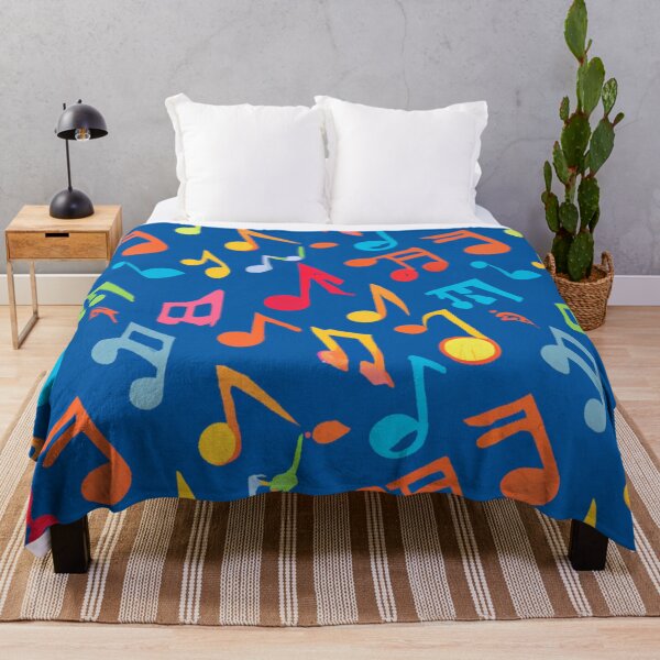 Item preview, Colorful Music Notes Pattern designed and sold by Zestpond.
