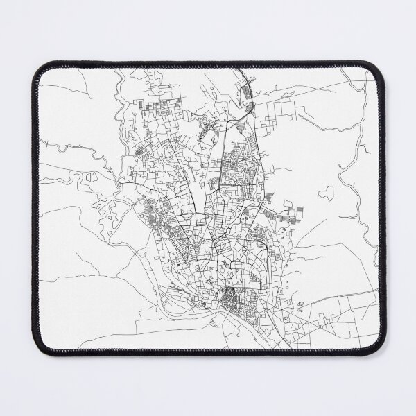 Item preview, Dhaka White Map designed and sold by multiplicitymap.
