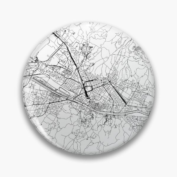 Item preview, Florence White Map designed and sold by multiplicitymap.