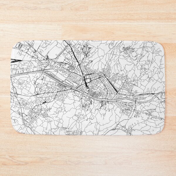Item preview, Florence White Map designed and sold by multiplicitymap.