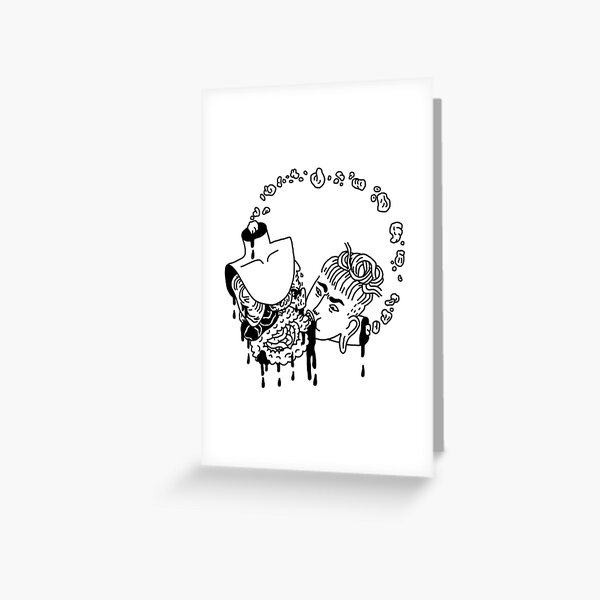 Vicious (Cannibal) Cycle Greeting Card
