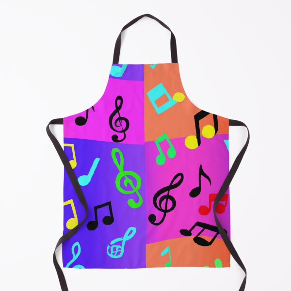 Aperçu de l'œuvre Motif de notes de musique colorées créée et vendue par Zestpond.