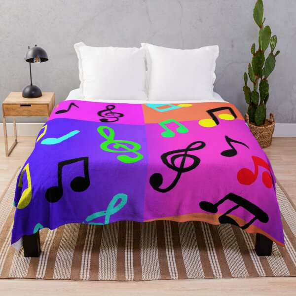 Aperçu de l'œuvre Motif de notes de musique colorées créée et vendue par Zestpond.