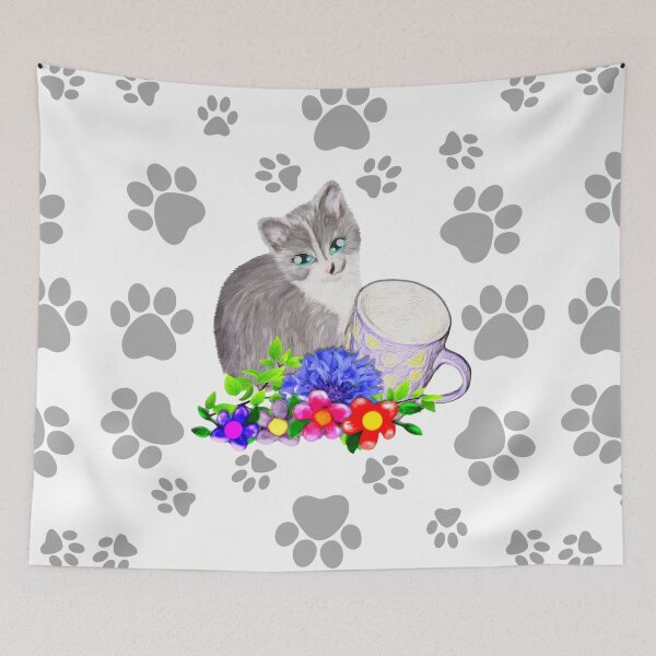 Item preview, Cute Kitten and Paws designed and sold by KC Morcom.