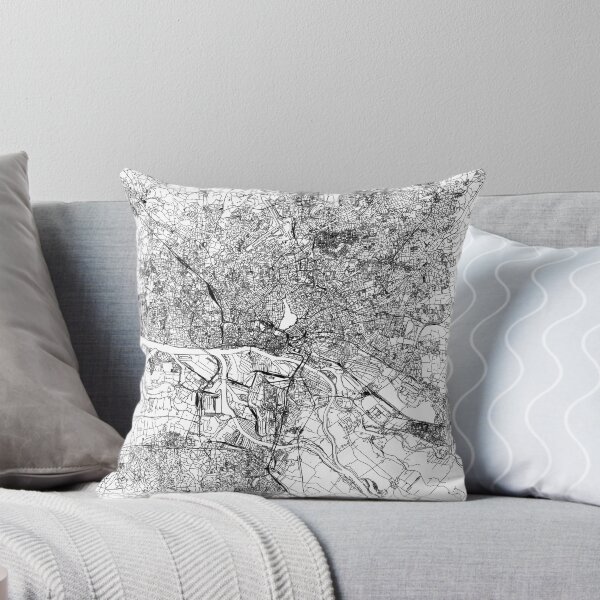 Artikelvorschau, Hamburg White Map entworfen und verkauft von multiplicitymap.