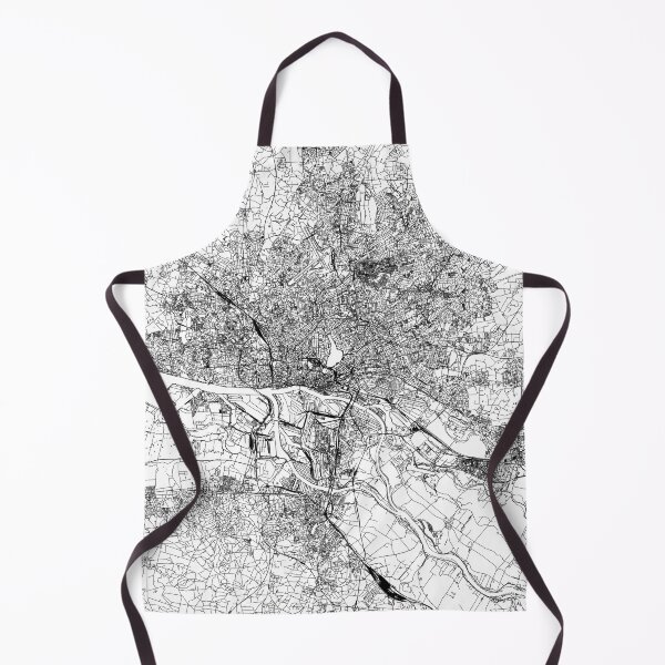 Artikelvorschau, Hamburg White Map entworfen und verkauft von multiplicitymap.