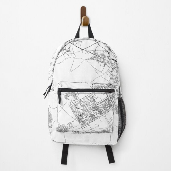 Item preview, Islamabad White Map designed and sold by multiplicitymap.