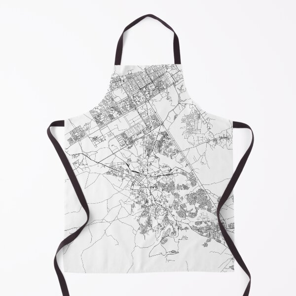 Item preview, Islamabad White Map designed and sold by multiplicitymap.