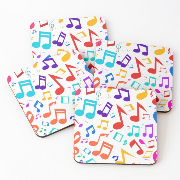 Item preview, Colorful Music Notes Pattern designed and sold by Zestpond.