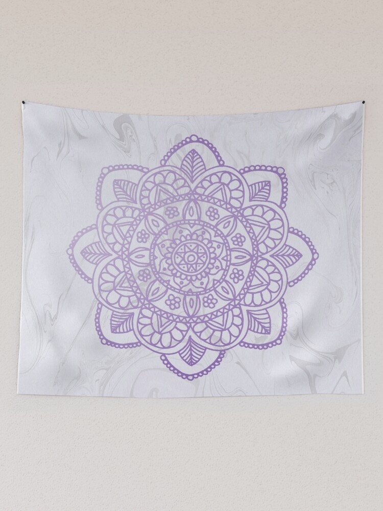 Lavender mandala online tapestry