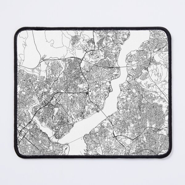 Item preview, Istanbul White Map designed and sold by multiplicitymap.