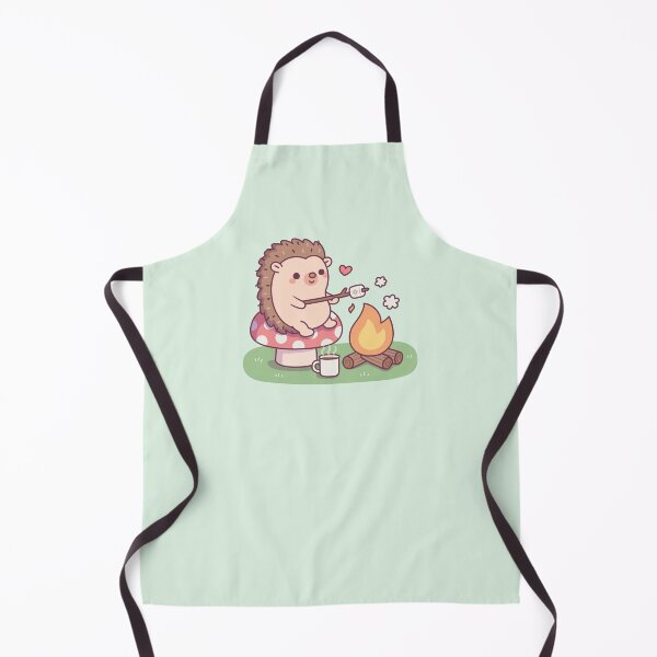 Item preview, Cute Hedgehog Toasting Marshmallow At Campfire designed and sold by rustydoodle.