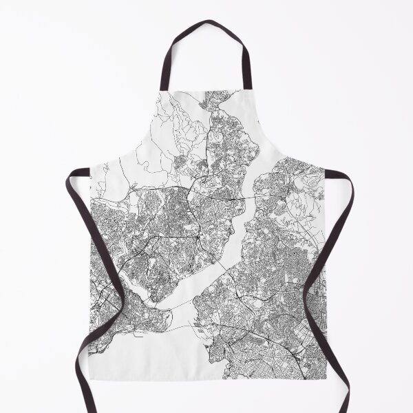 Item preview, Istanbul White Map designed and sold by multiplicitymap.
