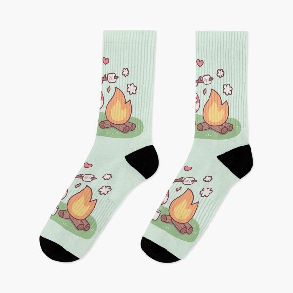 Item preview, Cute Hedgehog Toasting Marshmallow At Campfire designed and sold by rustydoodle.