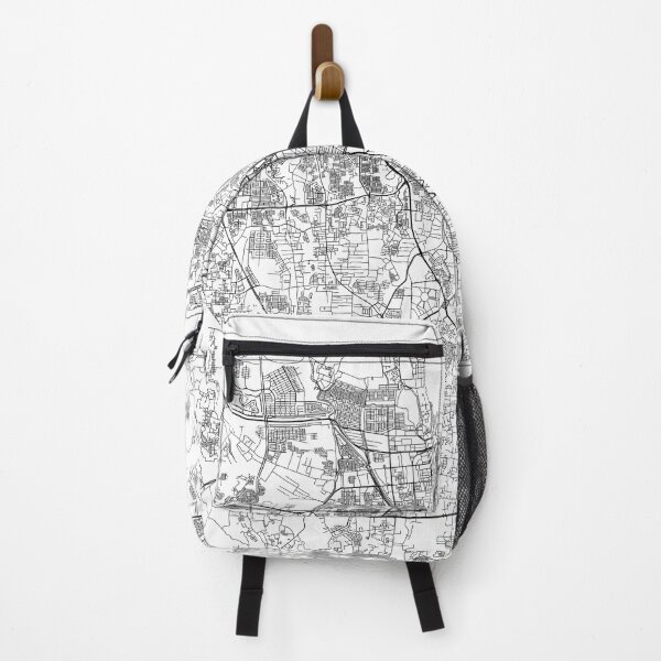 Item preview, Jakarta White Map designed and sold by multiplicitymap.