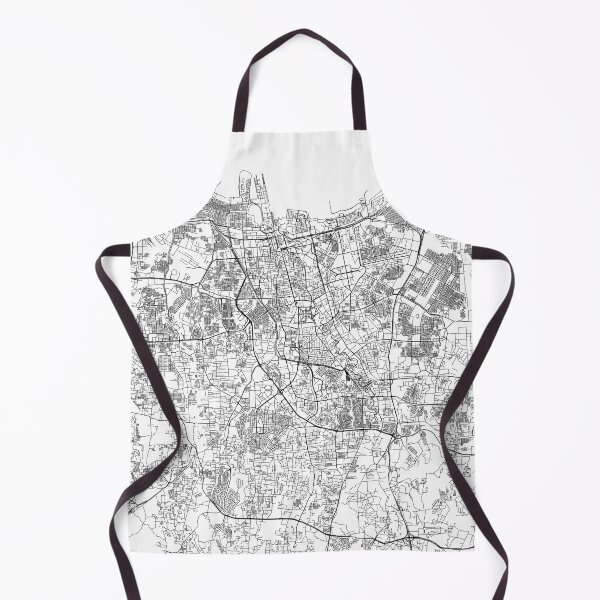 Item preview, Jakarta White Map designed and sold by multiplicitymap.